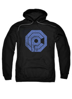 Black Distressed Logo Hoodie