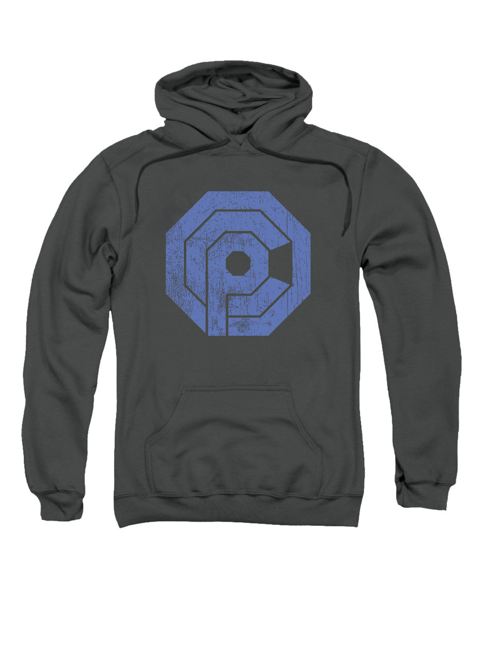Charcoal Distressed Logo Hoodie