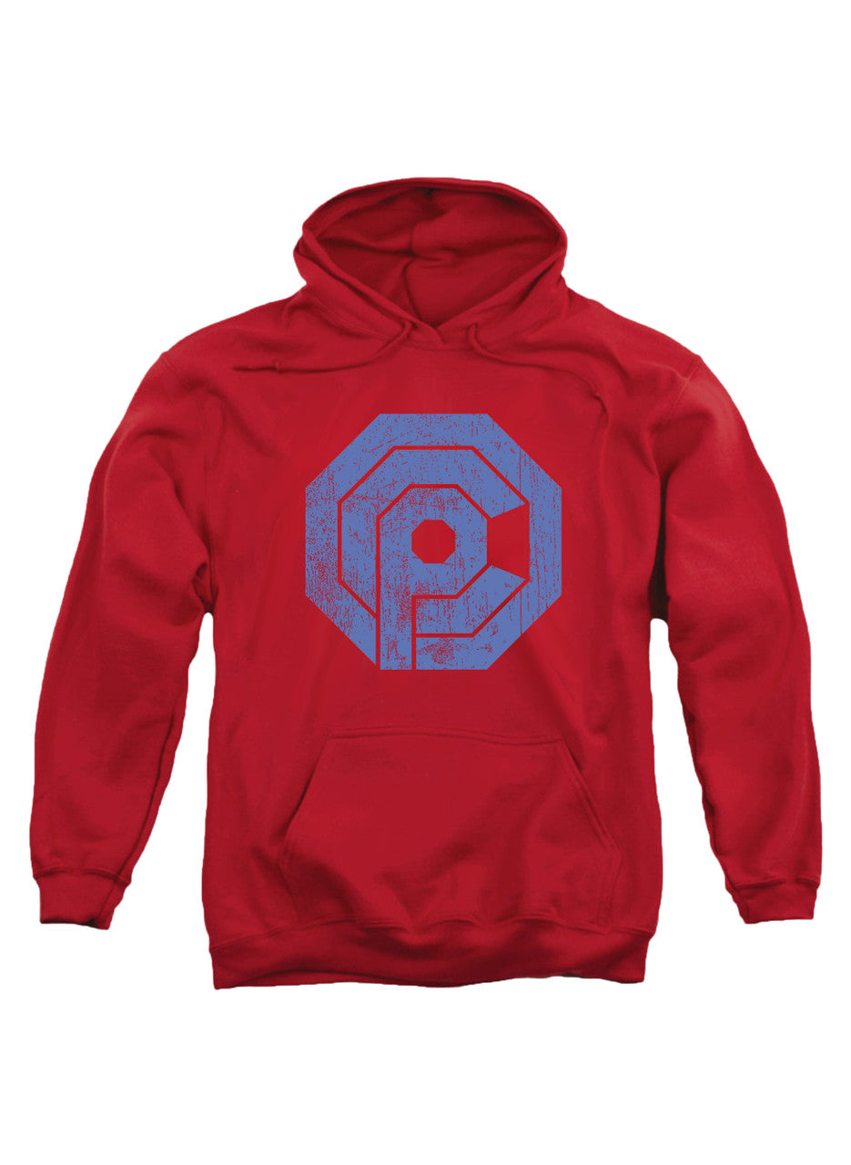 Red Distressed Logo Hoodie