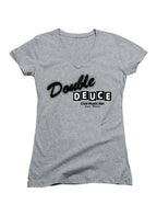 Gray Double Deuce Juniors V-Neck T-Shirt