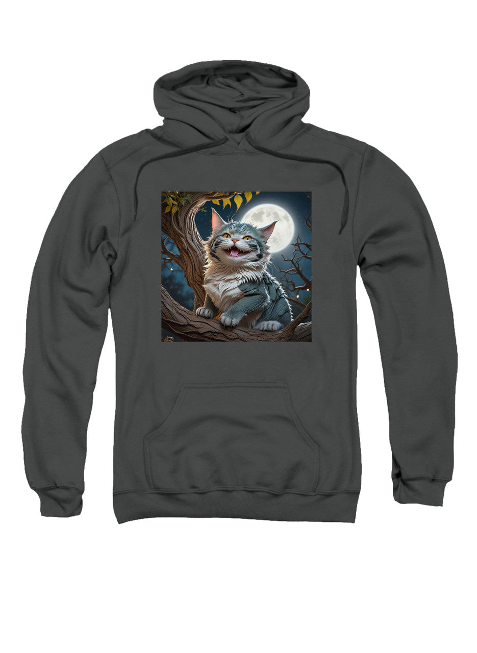 Charcoal Dragon-Cat Hybrid Hoodie