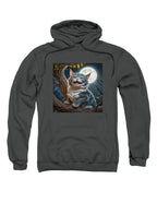 Charcoal Dragon-Cat Hybrid Hoodie