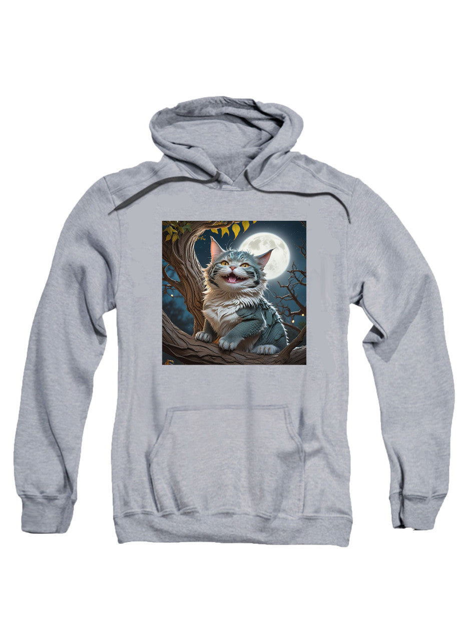 Gray Dragon-Cat Hybrid Hoodie