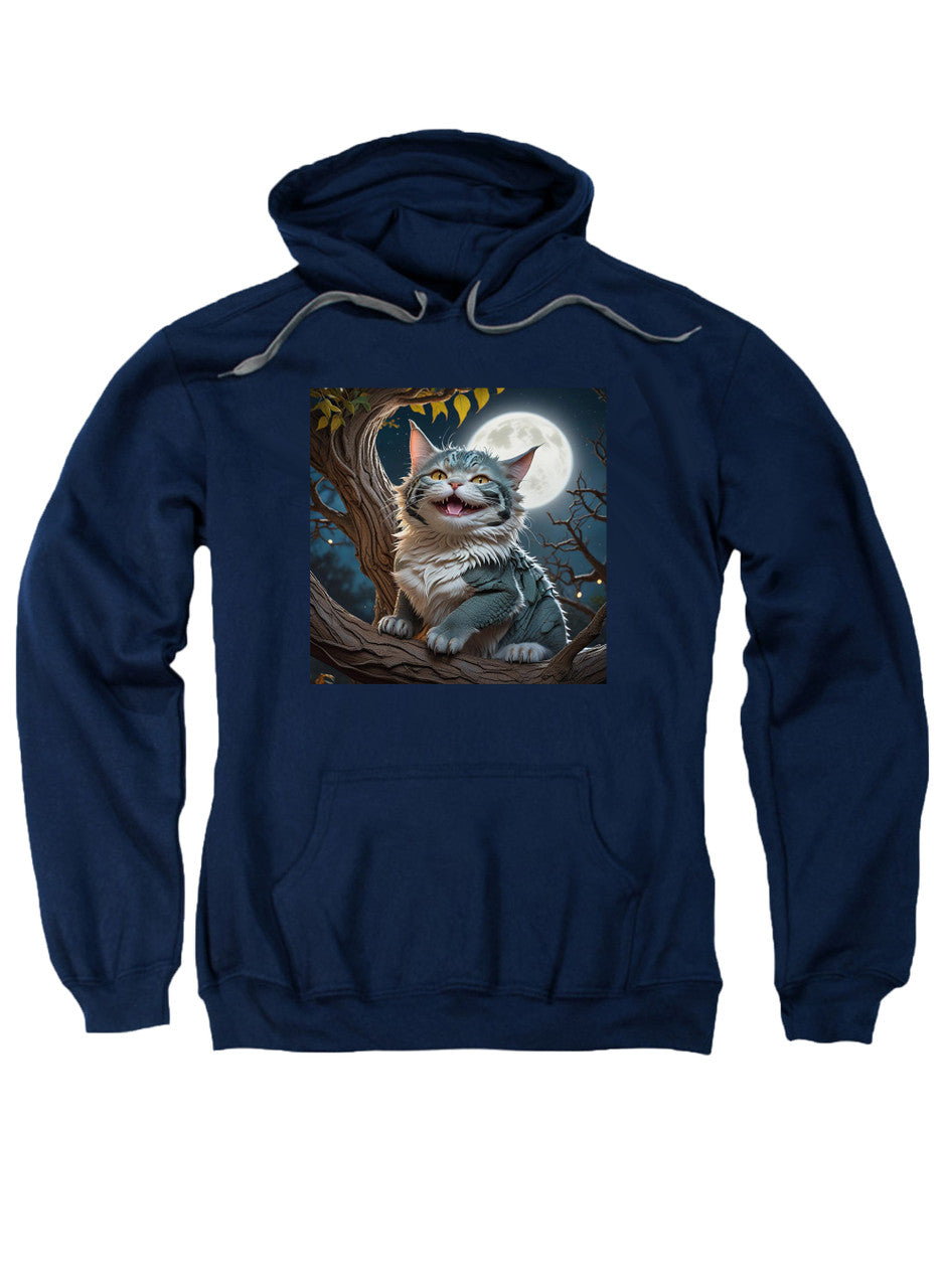 Navy Dragon-Cat Hybrid Hoodie