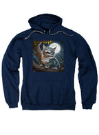 Navy Dragon-Cat Hybrid Hoodie