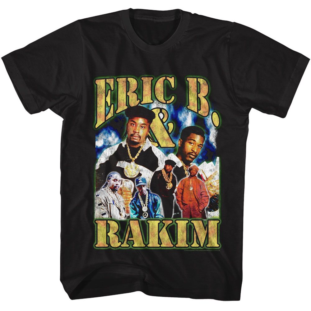 Black Eric B. & Rakim t-shirt featuring Eric B and Rakim Group Bootleg design