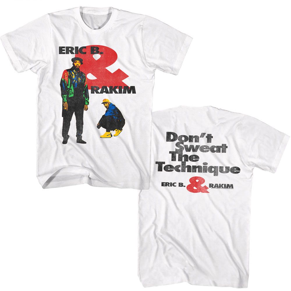 White Eric B. & Rakim t-shirt featuring Eric B and Rakim Don't Sweat The Technique 1992 design