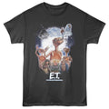 Smoke gray ET the Extraterrestrial t-shirt featuring ET Multiple Characters With Moon design