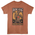 Rust heather ET the Extraterrestrial t-shirt featuring ET Phone Home 1982 design