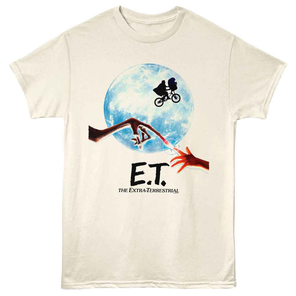Natural ET the Extraterrestrial t-shirt featuring ET 1982 movie poster design