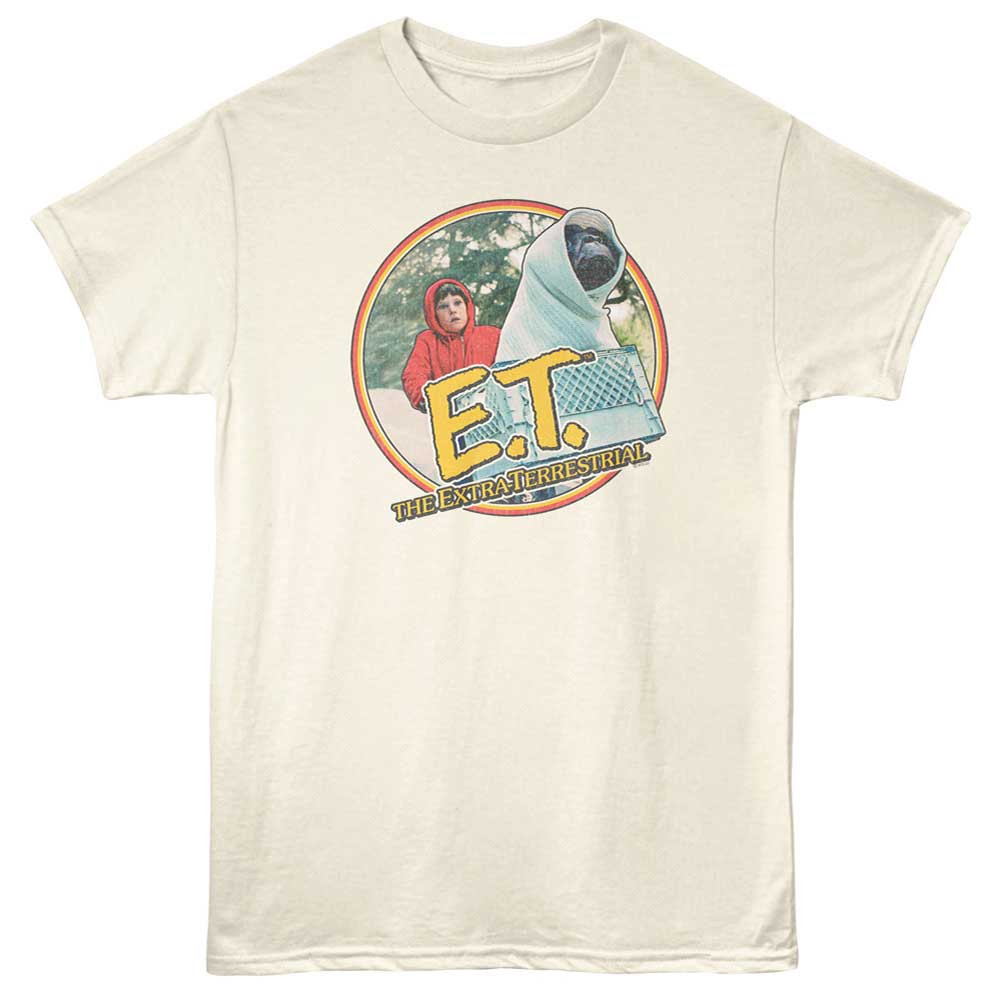 Natural ET the Extraterrestrial t-shirt featuring ET Bike Circle design