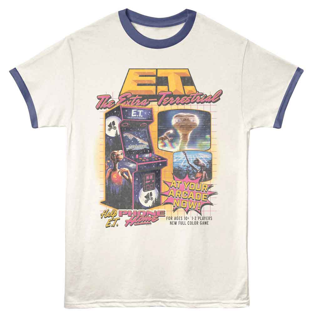 ET the Extraterrestrial Ringer T-Shirt - Arcade