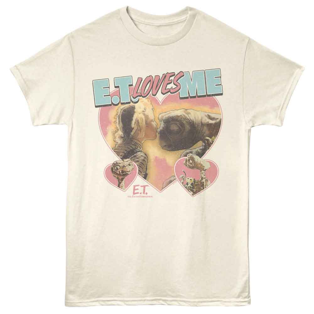 Natural ET the Extraterrestrial t-shirt featuring ET Loves Me design