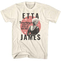 Natural Etta James t-shirt featuring Etta James Circle Layout design