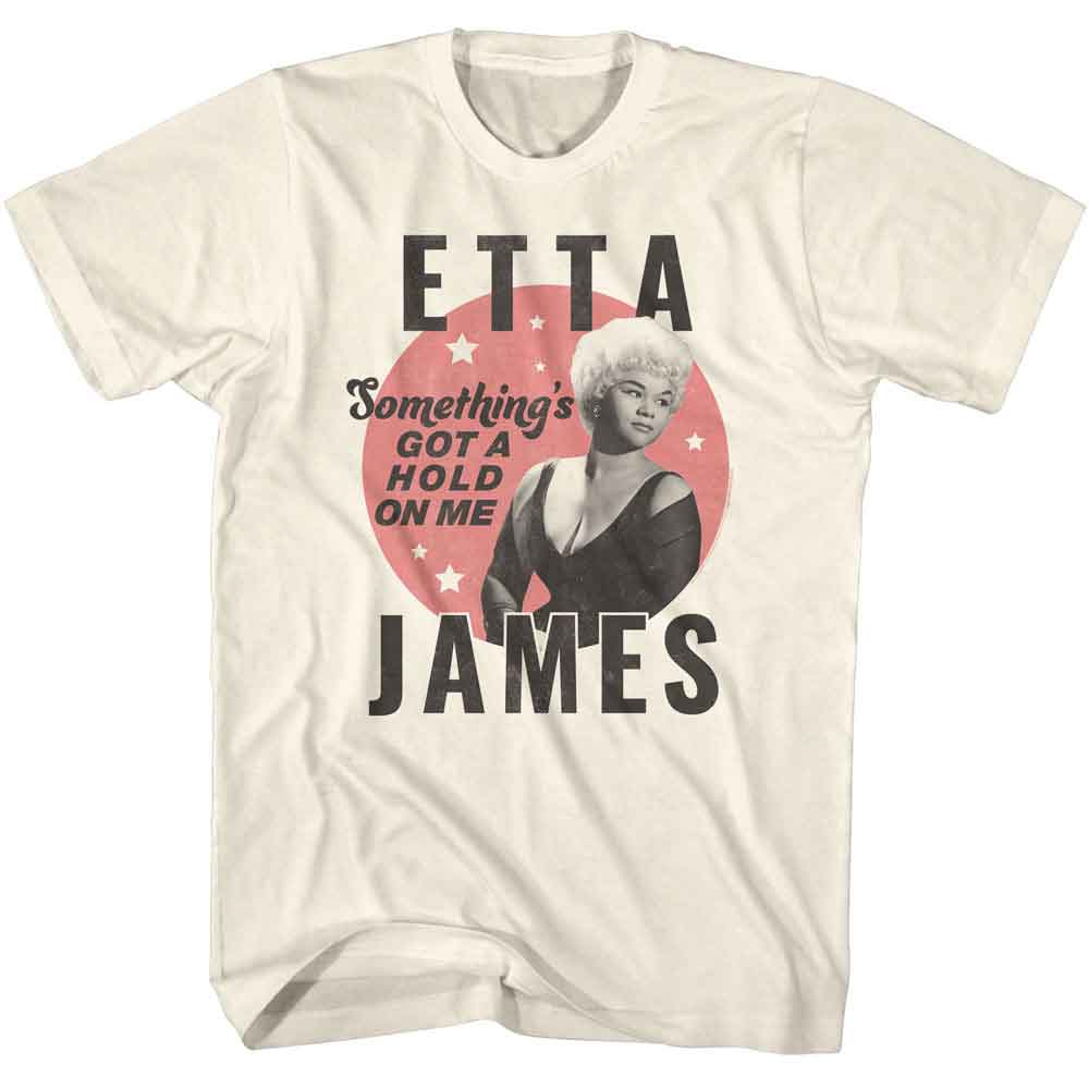 Natural Etta James t-shirt featuring Etta James Circle Layout design