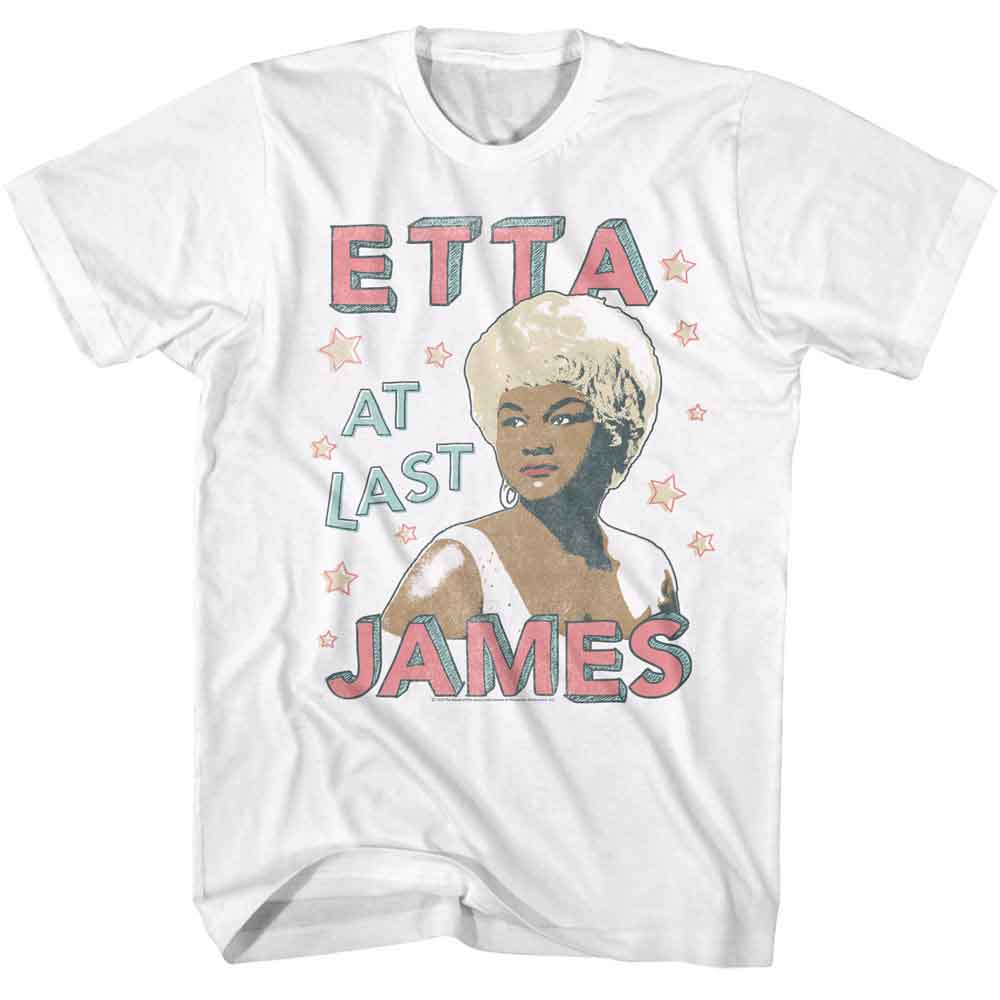 White Etta James t-shirt featuring Etta James Doodle Style design