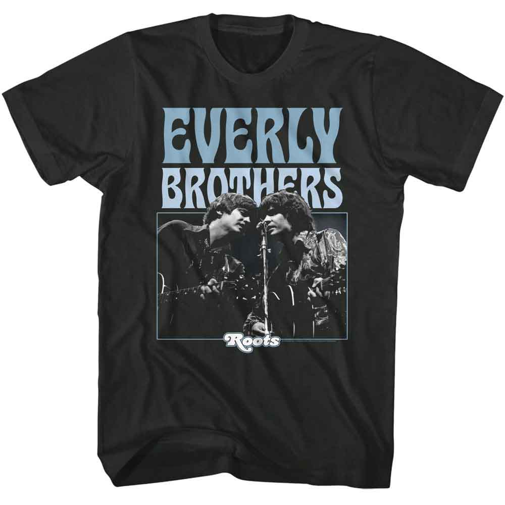 Black Everly Brothers t-shirt featuring Everly Brothers Roots design