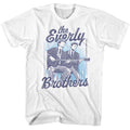 White Everly Brothers t-shirt featuring Everly Brothers Cool Contrast design