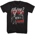 Black Evil Dead t-shirt featuring Evil Dead Cabin Square design
