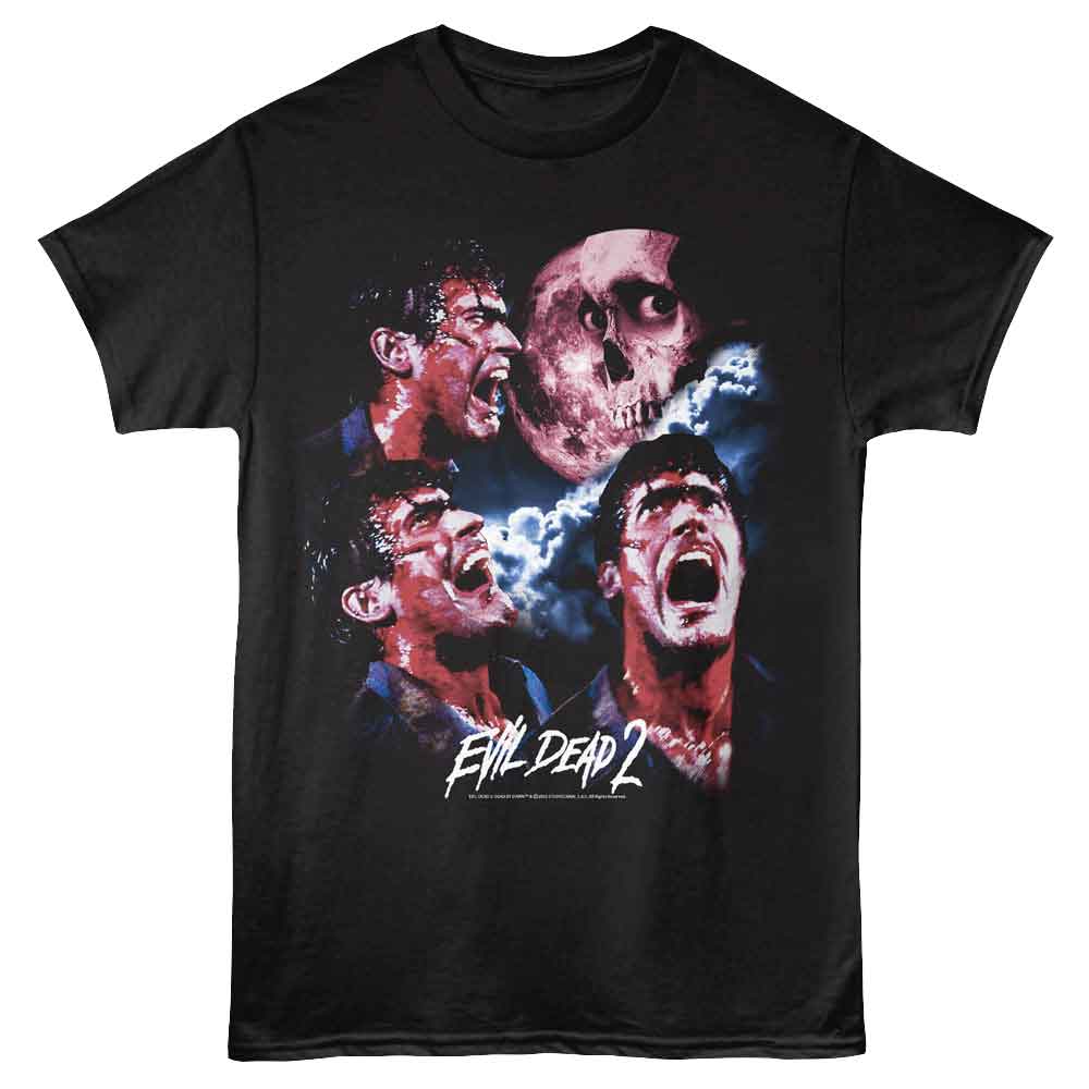 Black Evil Dead t-shirt featuring Evil Dead Three Ash Moon design