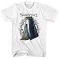 White Evanescence t-shirt featuring Evanescence Mausoleum Angel design
