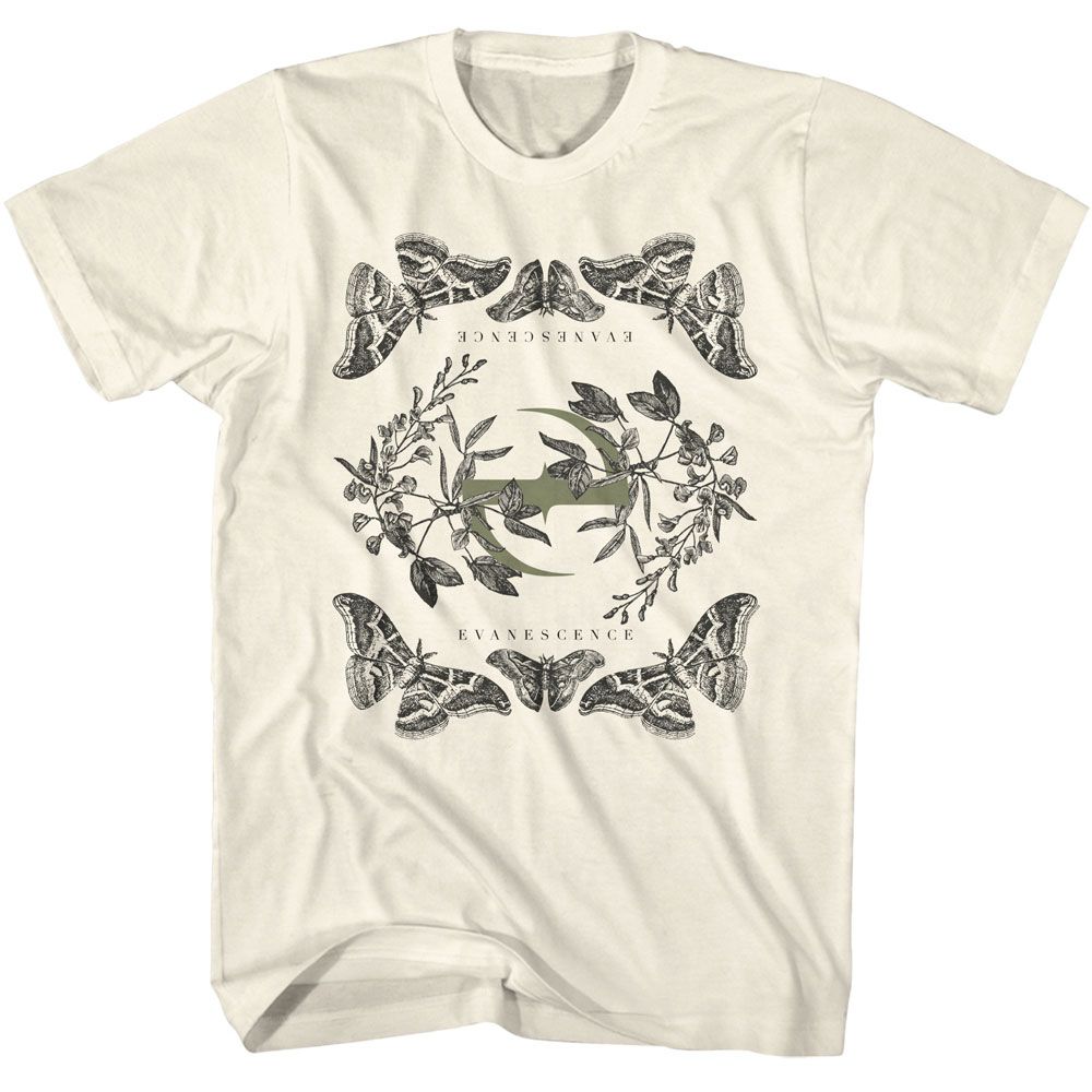 Natural Evanescence t-shirt featuring Evanescence Butterfly E logo design