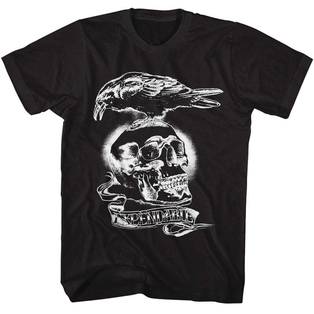 Black The Expendables t-shirt featuring The Expendables Tattoo design