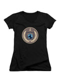 Black Earth Defense Directorate Juniors V-Neck T-Shirt