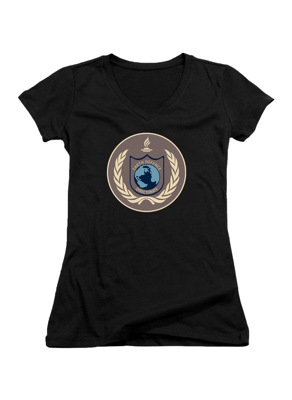 Black Earth Defense Directorate Juniors V-Neck T-Shirt