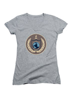 Gray Earth Defense Directorate Juniors V-Neck T-Shirt