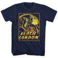 Navy Flash Gordon t-shirt featuring Flash Gordon Space Explosion design