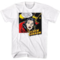 White Flash Gordon t-shirt featuring Flash Gordon Gonna Crash design