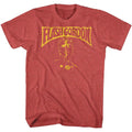 Red heather Flash Gordon t-shirt featuring Flash Gordon Flash Bust portrait design