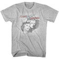 Gray heather Flash Gordon t-shirt featuring Flash Gordon Flash Head design