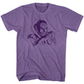 Purple heather Flash Gordon t-shirt featuring Flash Gordon Ming design