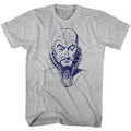 Gray heather Flash Gordon t-shirt featuring Flash Gordon Ming Mug design