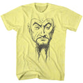 Yellow heather Flash Gordon t-shirt featuring Flash Gordon Ming Mug 2 design