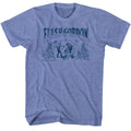 Light blue heather Flash Gordon t-shirt featuring Flash Gordon Flash design