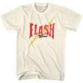 Natural Flash Gordon t-shirt featuring Flash Gordon Flash Bolt lightning design