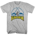 Gray heather Flash Gordon t-shirt featuring Flash Gordon Emperor Ming design