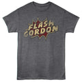 Heather charcoal Flash Gordon t-shirt featuring Flash Gordon Dots design