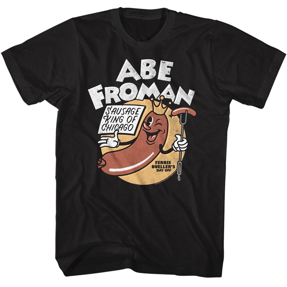 Black Ferris Bueller's Day Off t-shirt featuring Ferris Buellers Day Off Abe Froman 2 design