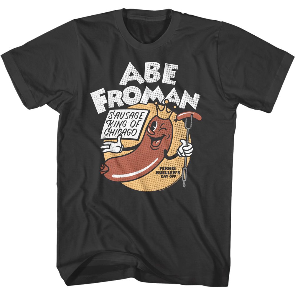 Smoke gray Ferris Bueller's Day Off t-shirt featuring Ferris Buellers Day Off Abe Froman 2 design