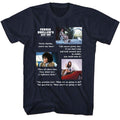 Navy Ferris Bueller's Day Off t-shirt featuring Ferris Buellers Day Off Quotes design