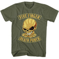Military green Five Finger Death Punch t-shirt featuring Five Finger Death Punch Skull And Knuckles design