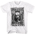 White Five Finger Death Punch t-shirt featuring Five Finger Death Punch American Capitalist 2011 album design