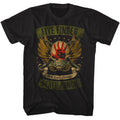 Black Five Finger Death Punch t-shirt featuring Five Finger Death Punch Winged Skull design
