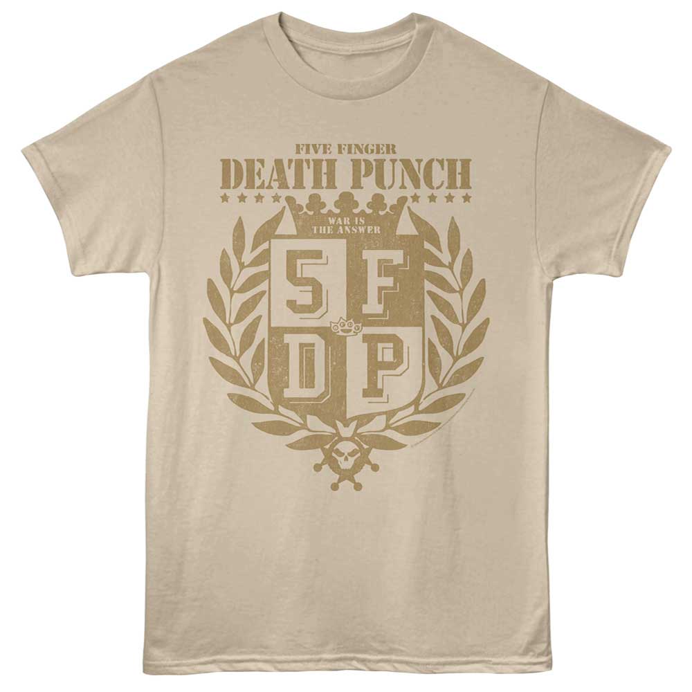 Sand Five Finger Death Punch t-shirt featuring Five Finger Death Punch Laurels design