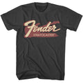 Smoke gray Fender t-shirt featuring Fender Stratocaster design