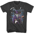 Smoke gray Fender t-shirt featuring Fender Wizard Playing Strat design
